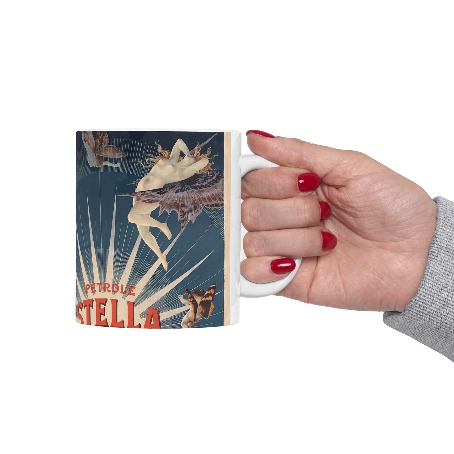 Pétrole Stella, livraisons en bidons plombés de 5 & 2 litres / H. Gray. Beautiful Novelty Ceramic Coffee Mug 11oz