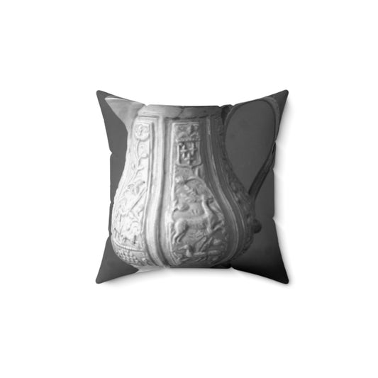 Hot milk jug - Public domain dedication museum photo Decorative Accent Square Pillow