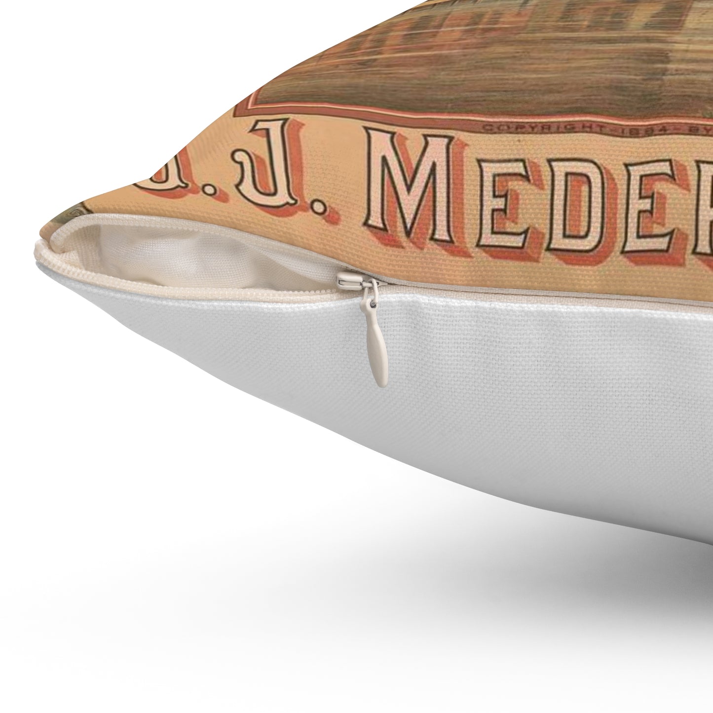 Swan Distillery, J.J. Meder & Zoon, Schiedam Decorative Accent Square Pillow