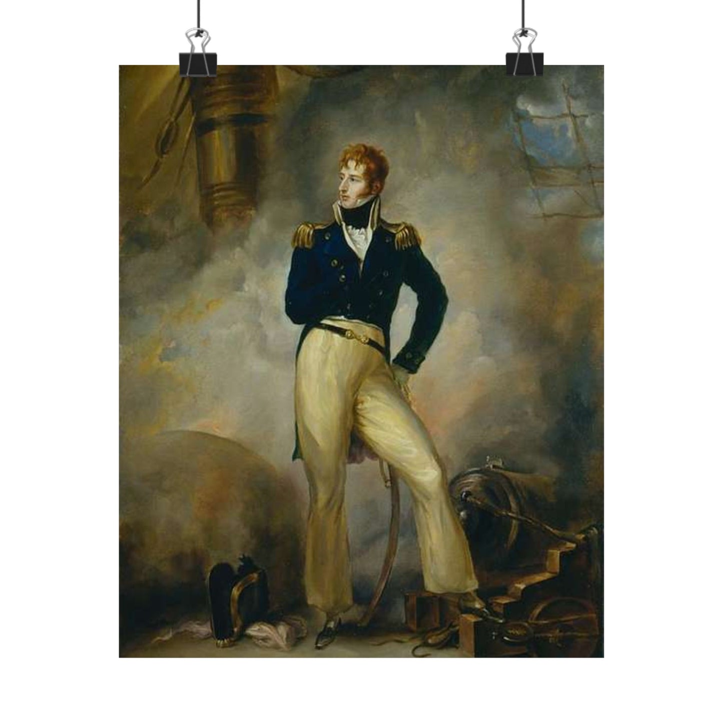 Lord Cochrane 1807 - Public domain  painting High Quality Matte Wall Art Poster for Home, Office, Classroom