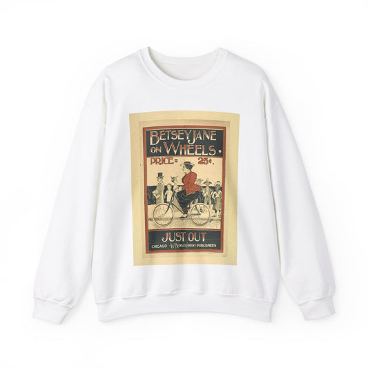 Picryl description: Public domain image of byciclyst, bike, bicycle wheel, sport event, free to use, no copyright restrictions. White Heavy Blend Adult Crew Neck SweatShirt