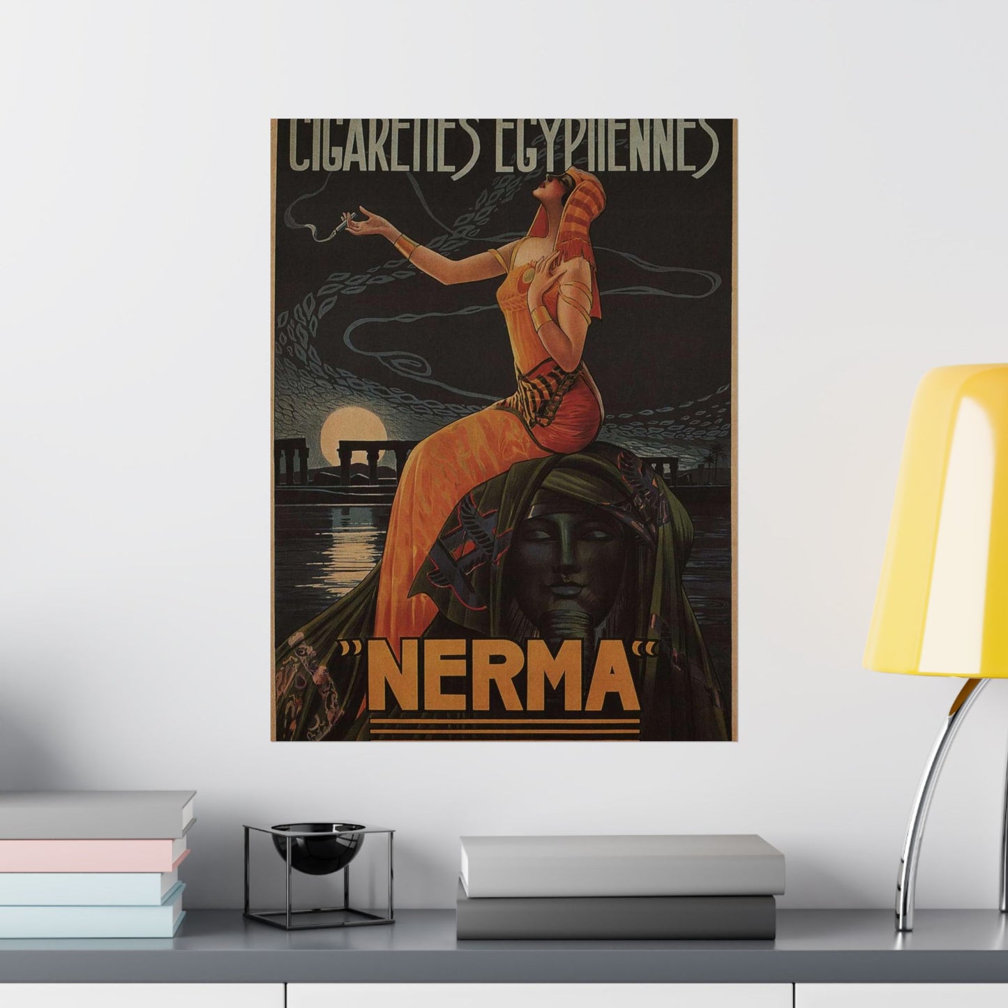 Cigarettes-Egyptiennes-Nerma-Gaspar-Camps-1924 High Quality Matte Wall Art Poster for Home, Office, Classroom