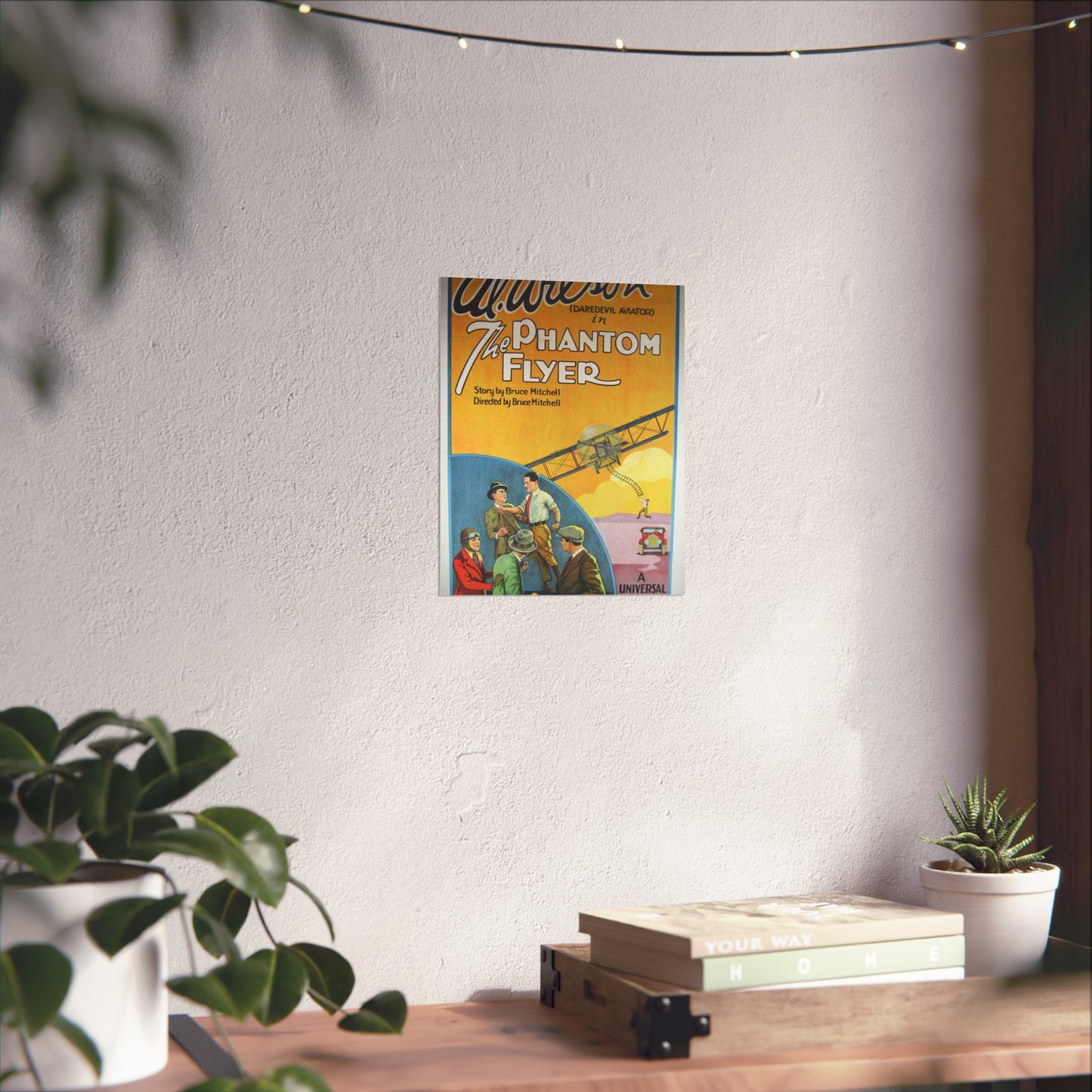 Phantom Flyer 1928 - Art Deco public domain image High Quality Matte Wall Art Poster for Home, Office, Classroom