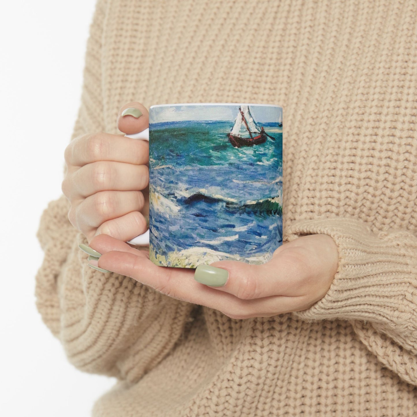 Seascape at Saintes-Maries - My Dream Beautiful Novelty Ceramic Coffee Mug 11oz