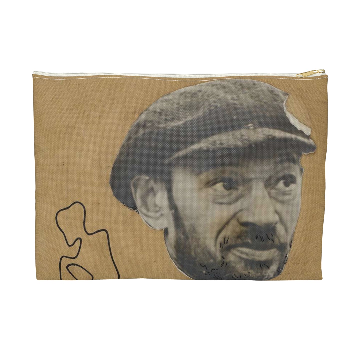 Władysław Strzemiński, "Śladem istnienia" z cyklu "Moim przyjaciołom Żydom" 01 Large Organizer Pouch with Black Zipper