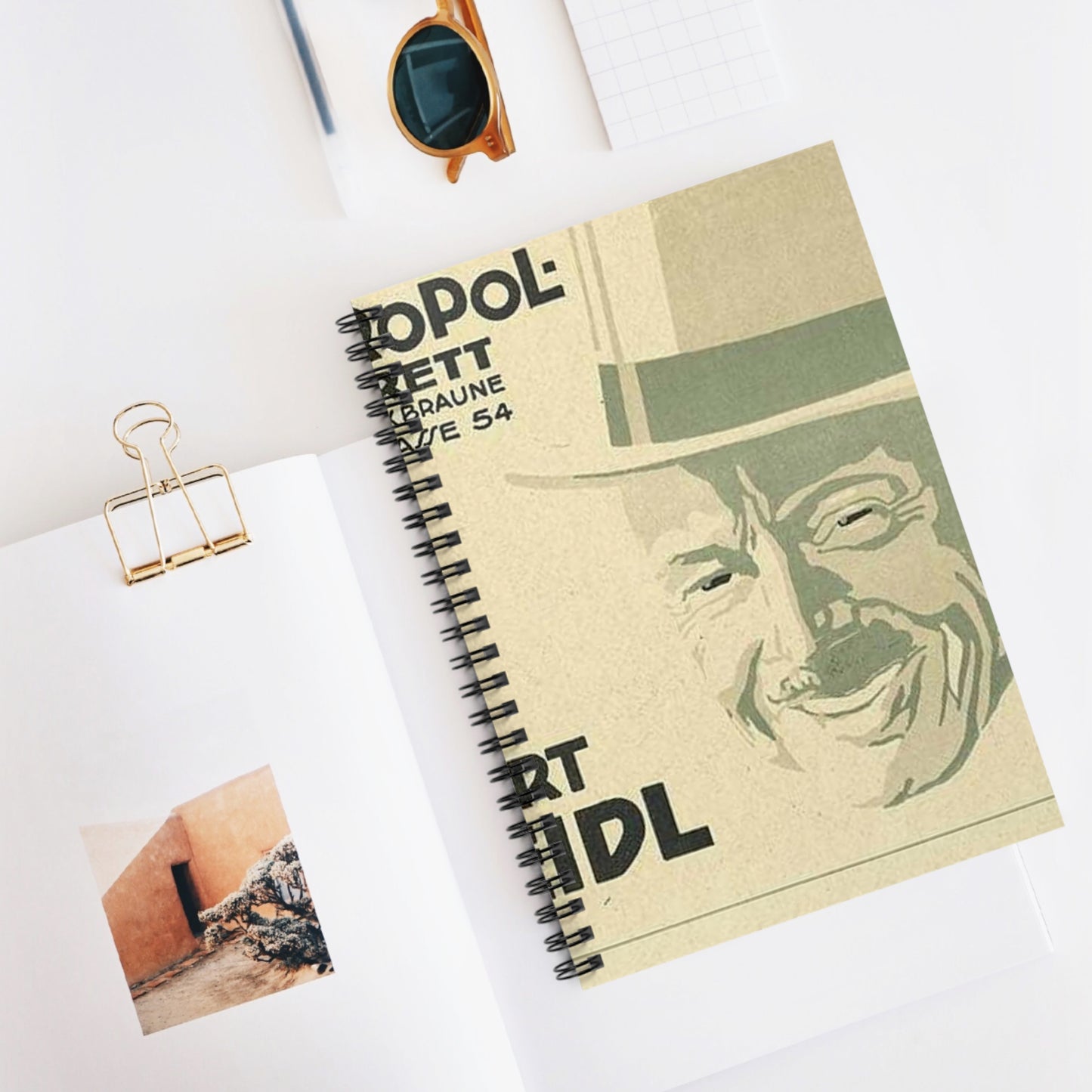 Robert Steidl im Metropol-Kabarett - Jo Steiner Spiral Bound Ruled Notebook with Printed Cover