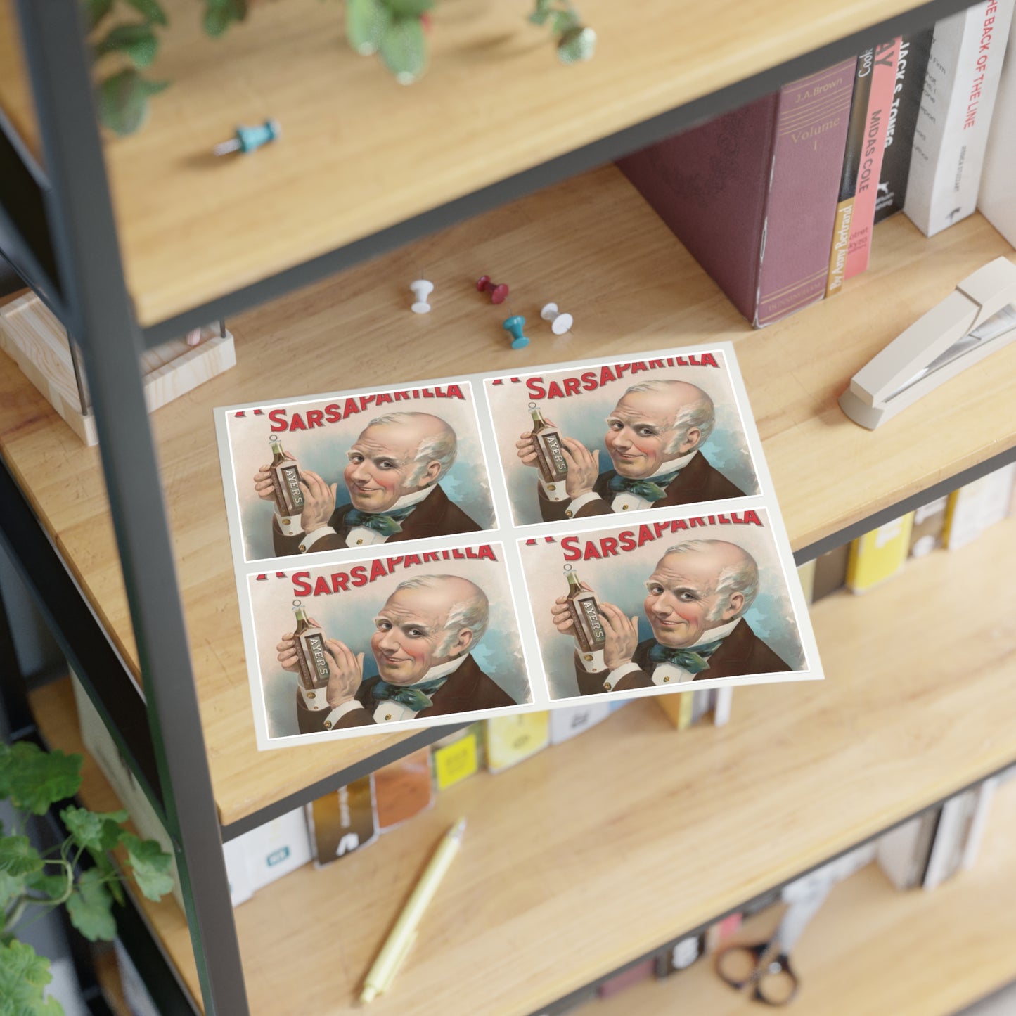 Ayer's sarsaparilla, for all blood diseases, cures others, will cure you Laminated UV Protective Vinyl Stickers