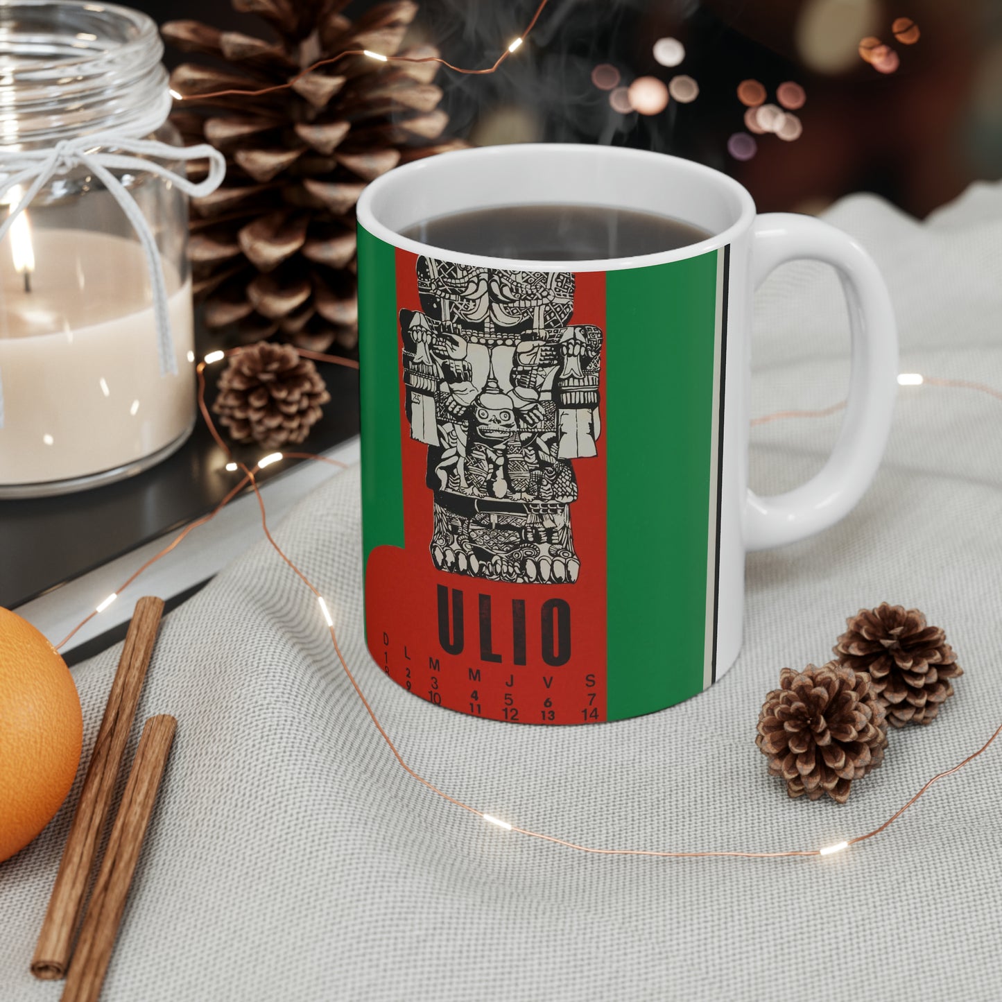 "Coatlicue" - Print, Library of Congress collection Beautiful Novelty Ceramic Coffee Mug 11oz