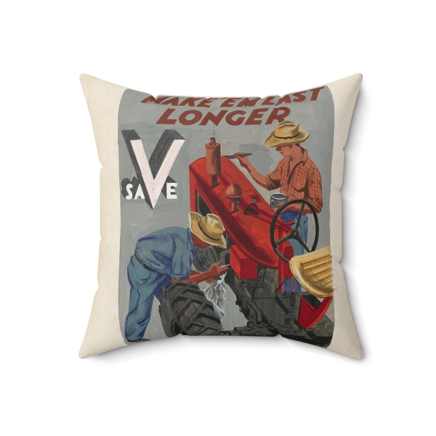 Make'em Last Longer -  Save [Joe Jones] Decorative Accent Square Pillow