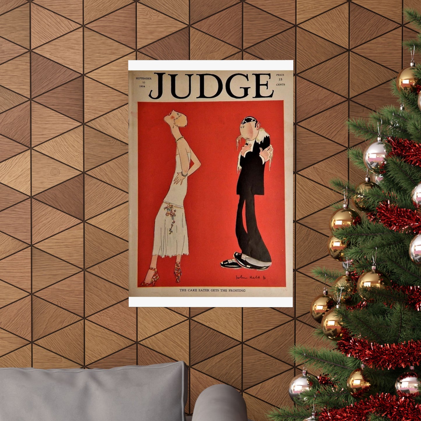 JudgeMagazine13Sep1924 - Art Deco public domain image High Quality Matte Wall Art Poster for Home, Office, Classroom