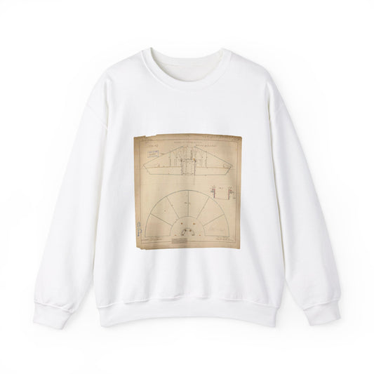 Patent drawing - Drawing of Floating Battery Public domain  image White Heavy Blend Adult Crew Neck SweatShirt
