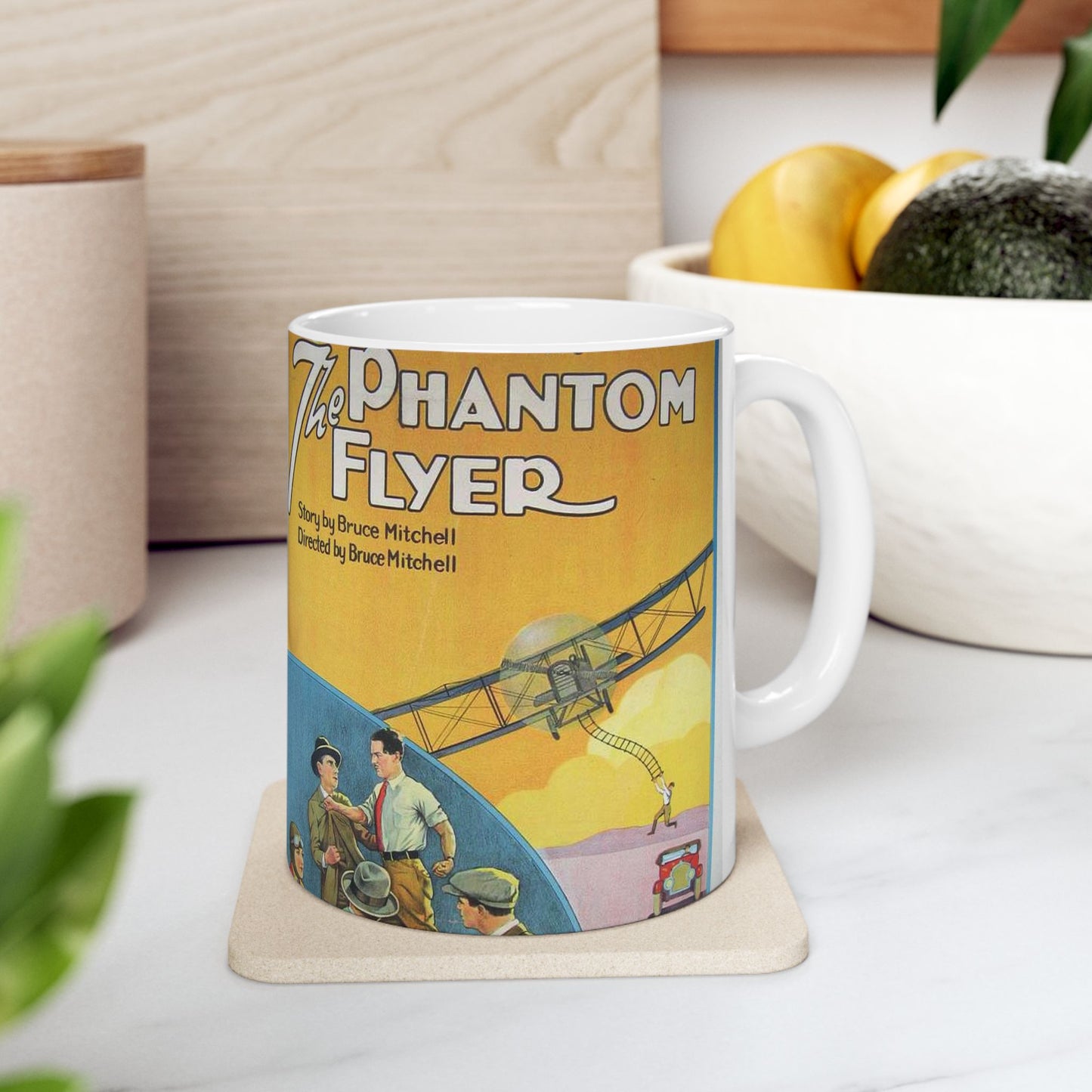 Phantom Flyer 1928 - Art Deco public domain image Beautiful Novelty Ceramic Coffee Mug 11oz