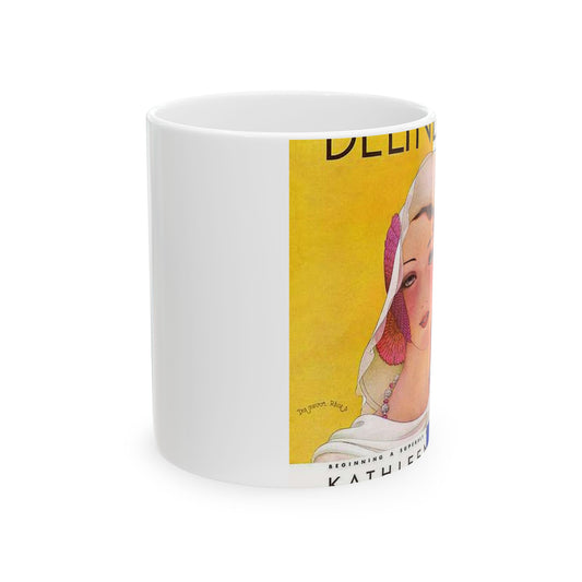 Delineator 1930-08 - Art Deco public domain image Beautiful Novelty Ceramic Coffee Mug 11oz