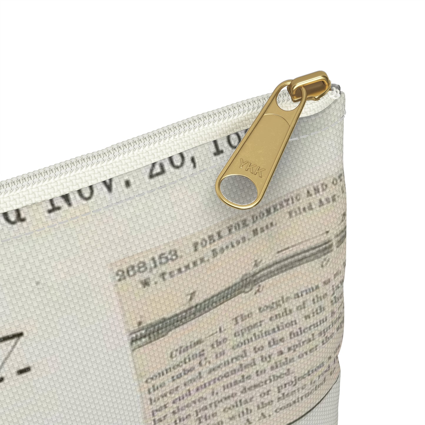 Patent drawing - for R. W. Turner's Fork for Domestic and Other Uses Public domain  image Large Organizer Pouch with Black Zipper