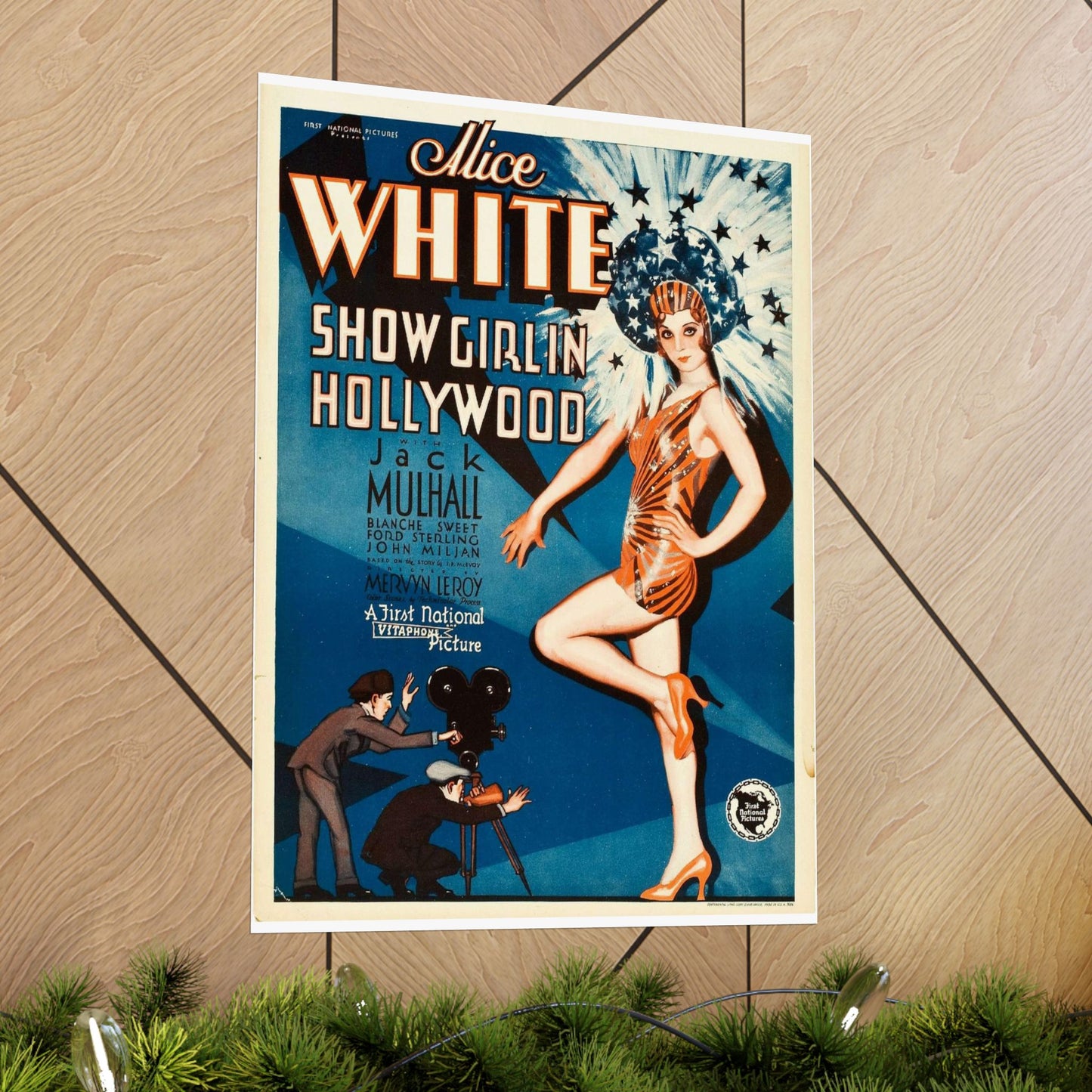 ShowgirlHollywood, Art Deco Poster High Quality Matte Wall Art Poster for Home, Office, Classroom