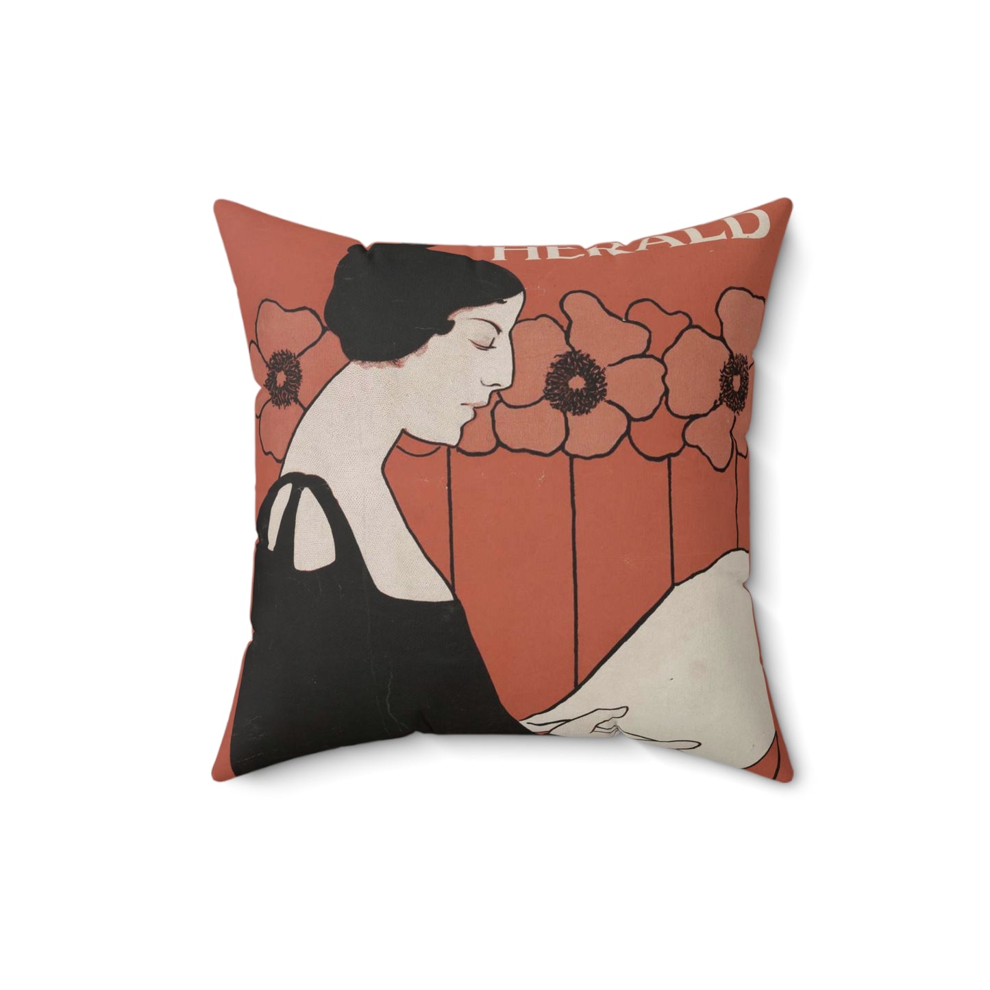 The Boston Sunday Hearld - ladies want it Feb. 24 / Boston Eng. Co. ; E. Reed. Decorative Accent Square Pillow