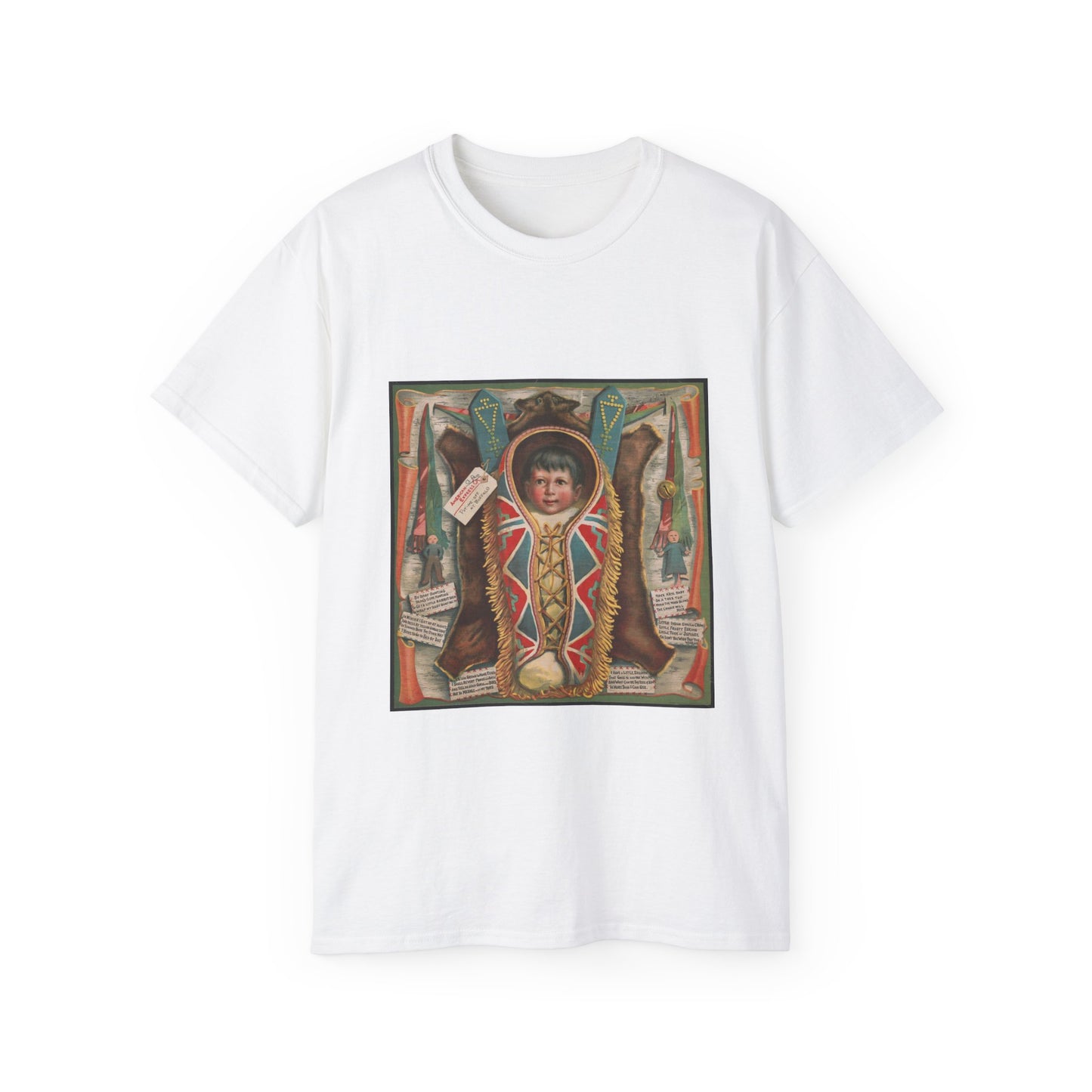 Papoose - Print, Library of Congress collection White T-Shirt Gildan 2000 Cotton Unisex