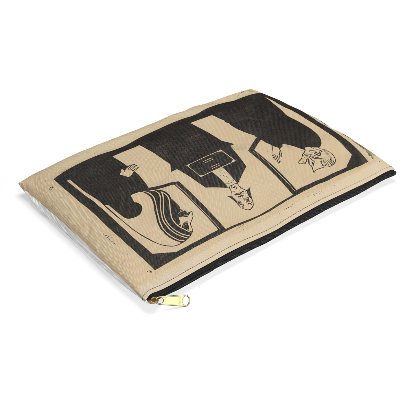 Samuel Jessurun de Mesquita - Entre ces trois mon coeur balance Large Organizer Pouch with Black Zipper