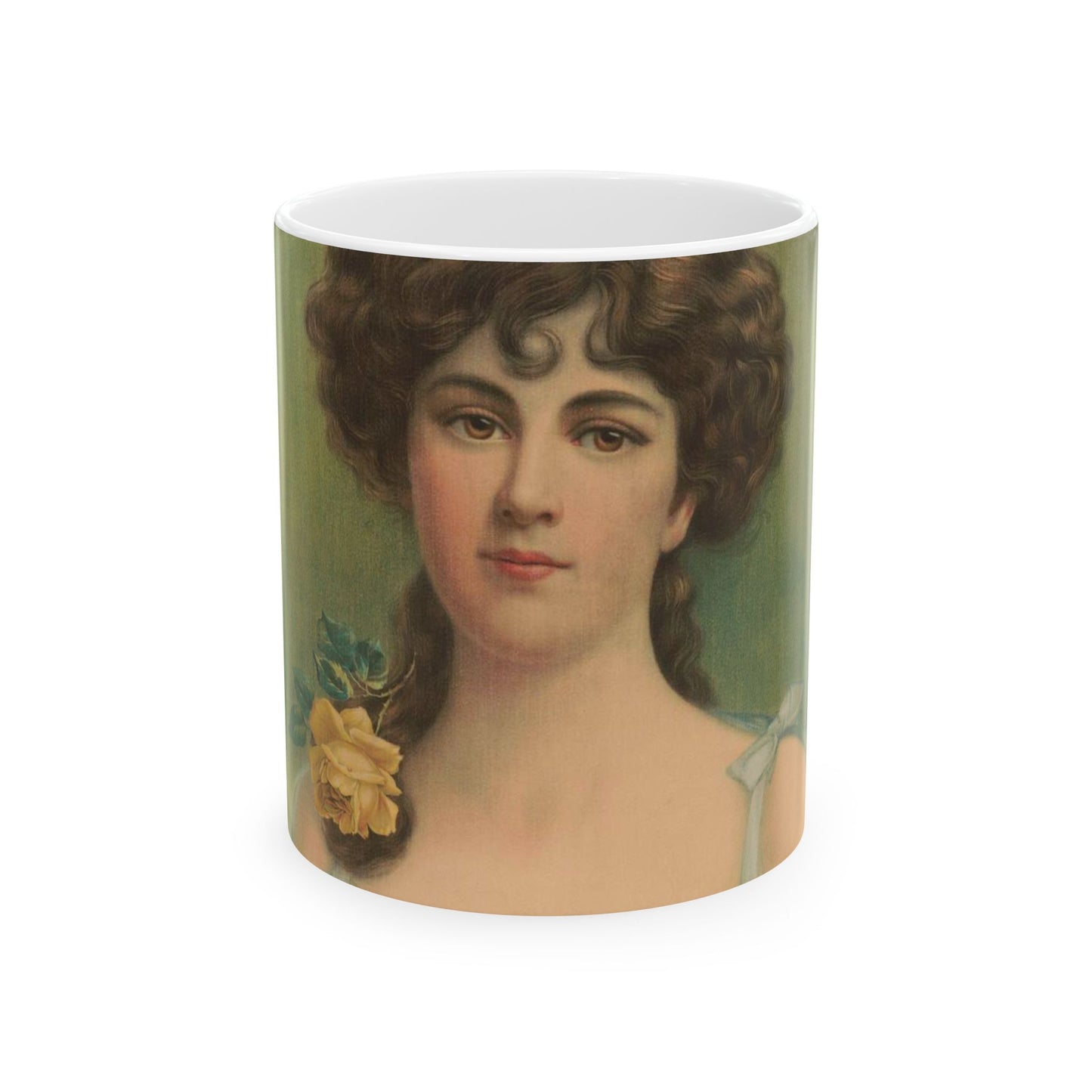 Hazel eyes - Print, Library of Congress collection Beautiful Novelty Ceramic Coffee Mug 11oz