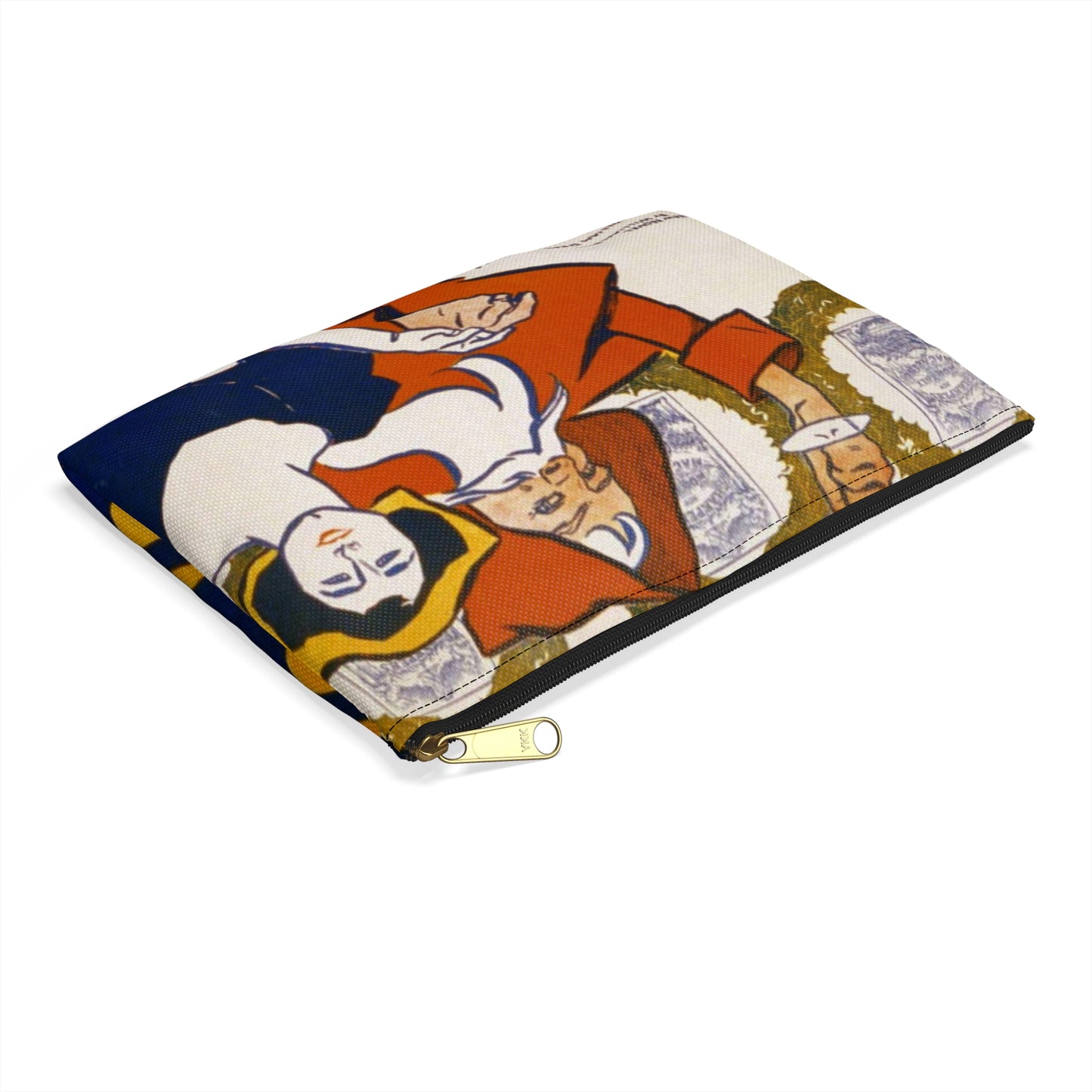 Edward Penfield - Harper's [for] Christmas, Art Nouveau Poster Large Organizer Pouch with Black Zipper