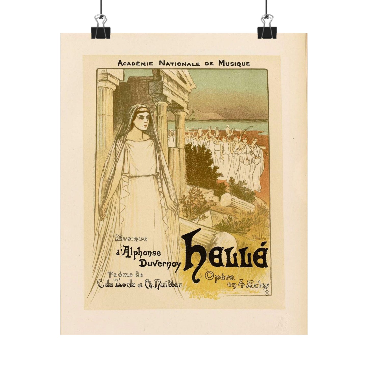 Maîtres de l'affiche V 1 - Pl 34 - Steinlen High Quality Matte Wall Art Poster for Home, Office, Classroom