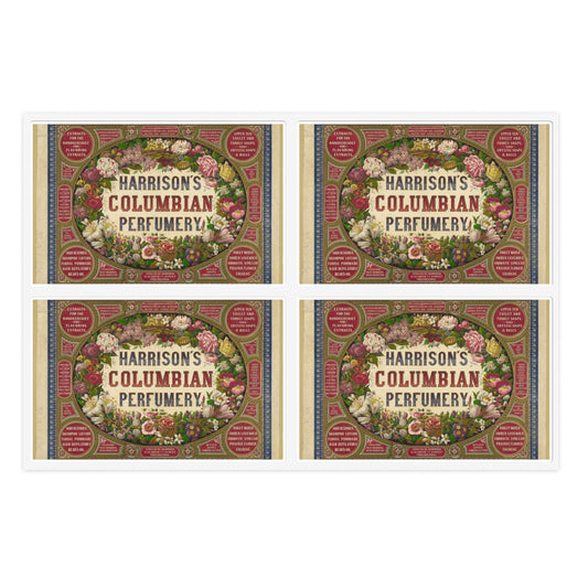 Harrison's Columbian perfumery / Designed and drawn on stone by Alphonse Bigot. Laminated UV Protective Vinyl Stickers