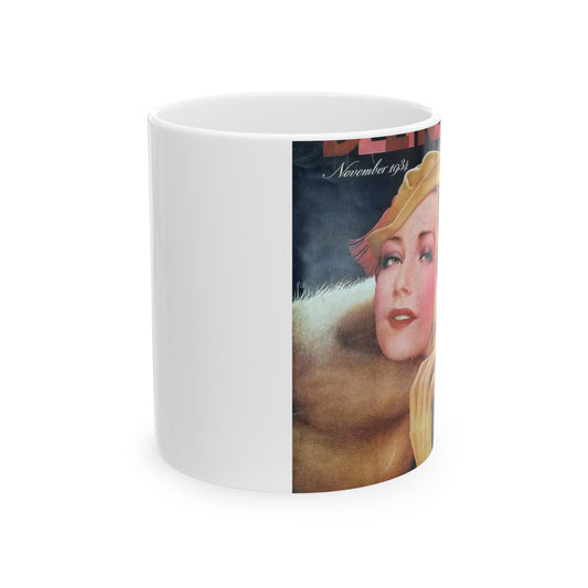 Delineator 1934-11 - Art Deco public domain image Beautiful Novelty Ceramic Coffee Mug 11oz