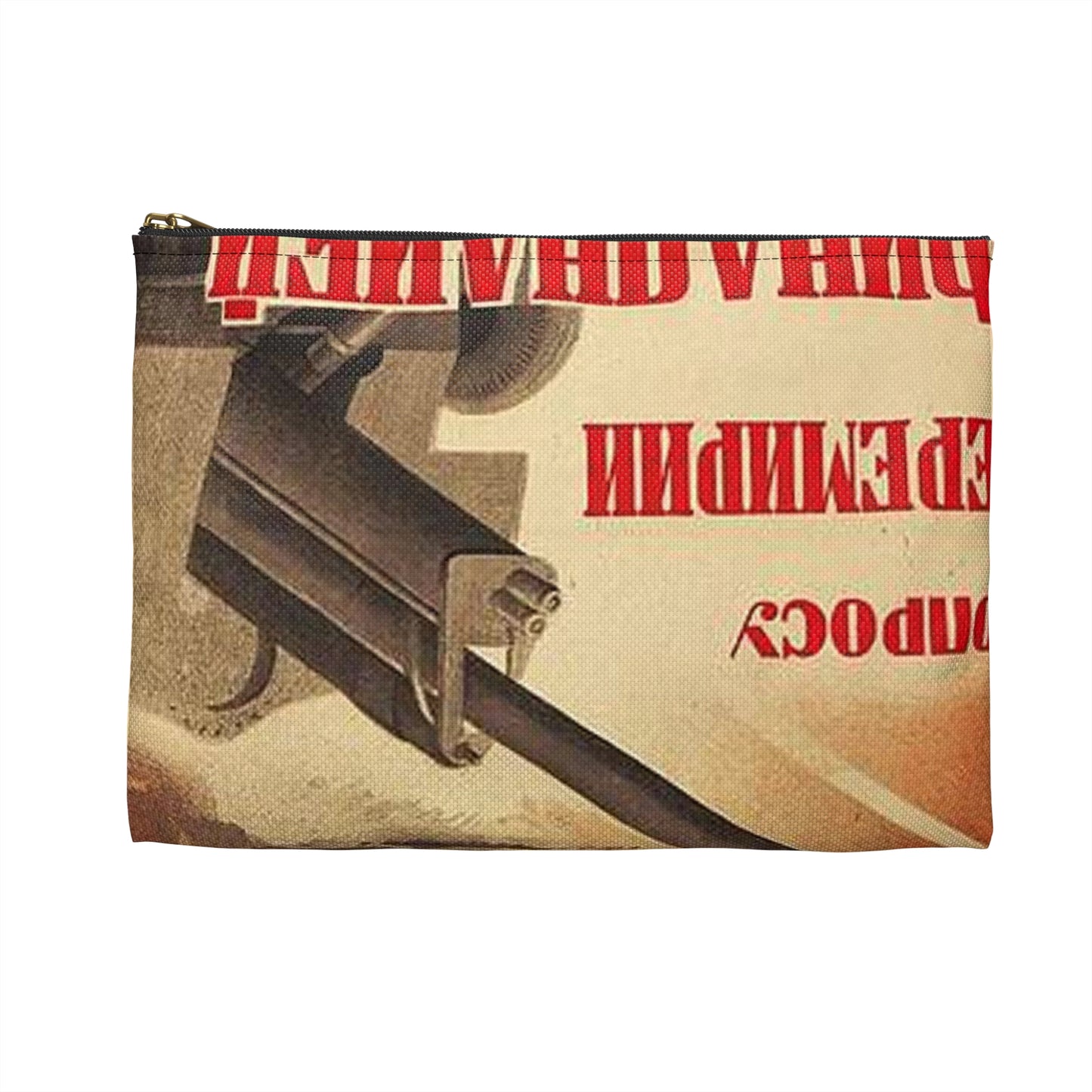 Плакат к фильму «К вопросу о перемирии с Финляндией» Large Organizer Pouch with Black Zipper