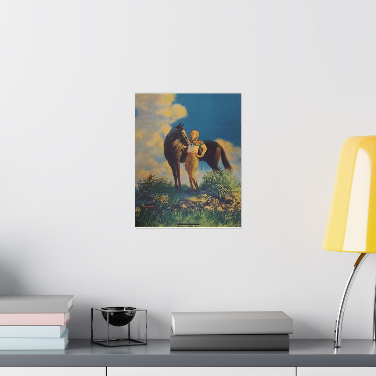 Top of the World, or, Dejando al Munro Atras, painting by Edward Mason Eggleston High Quality Matte Wall Art Poster for Home, Office, Classroom