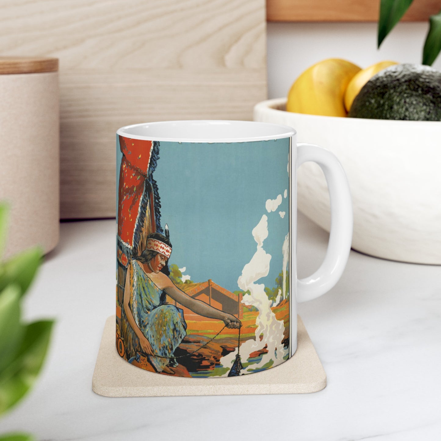 Vintage Travel Posters, 1920s-1930s Beautiful Novelty Ceramic Coffee Mug 11oz