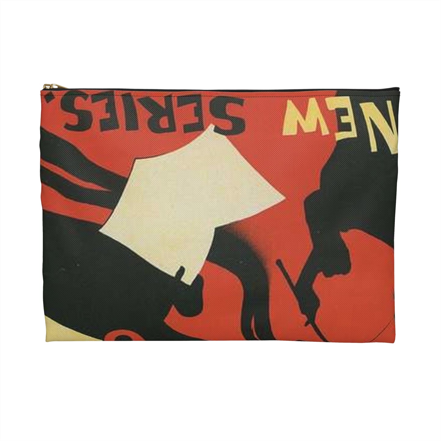 Affiche anglaise pour la revue hebdomadaire "Illustrated Pall Mall Budget". Large Organizer Pouch with Black Zipper