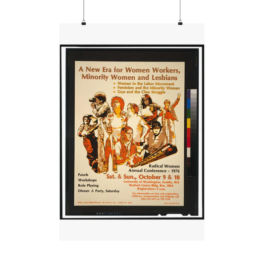 A new era for women workers, minority women and lesbians High Quality Matte Wall Art Poster for Home, Office, Classroom