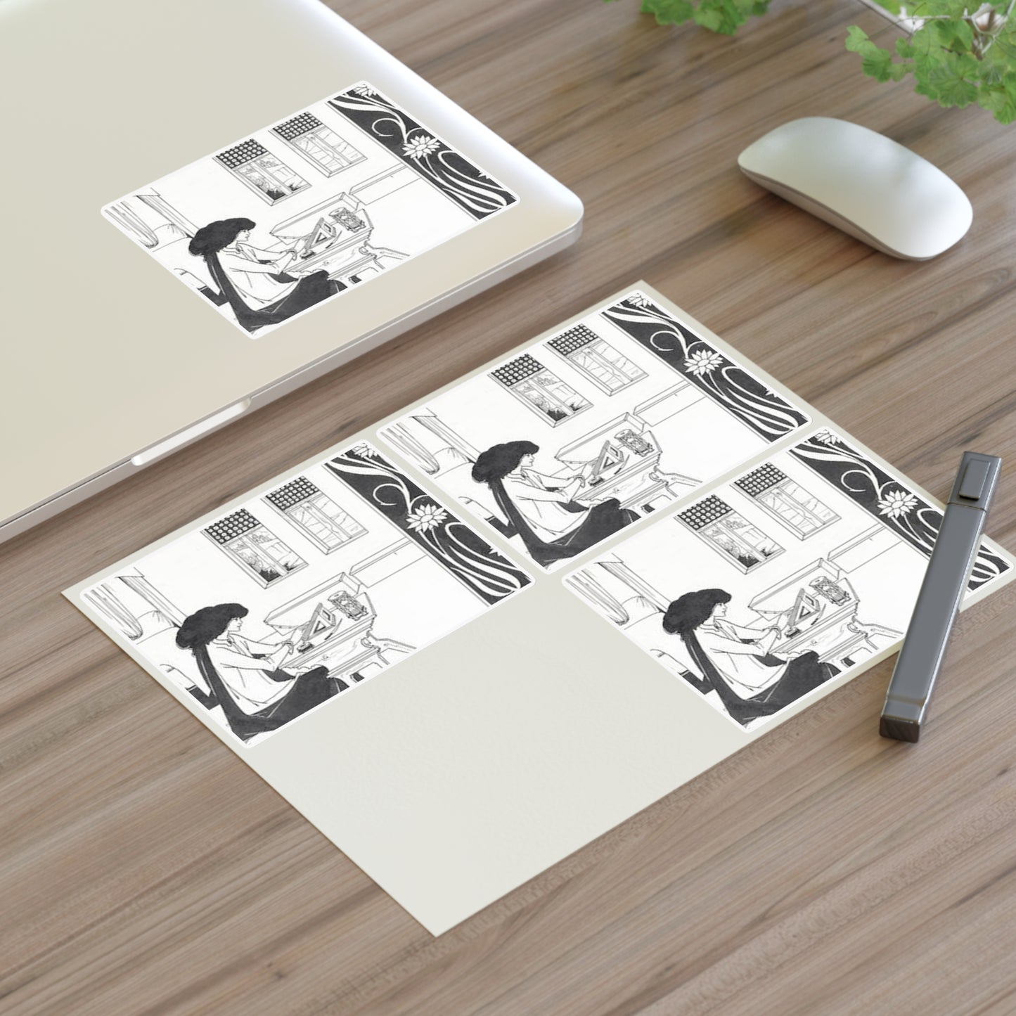 How la Beale Isoud wrote to Sir Tristram Laminated UV Protective Vinyl Stickers