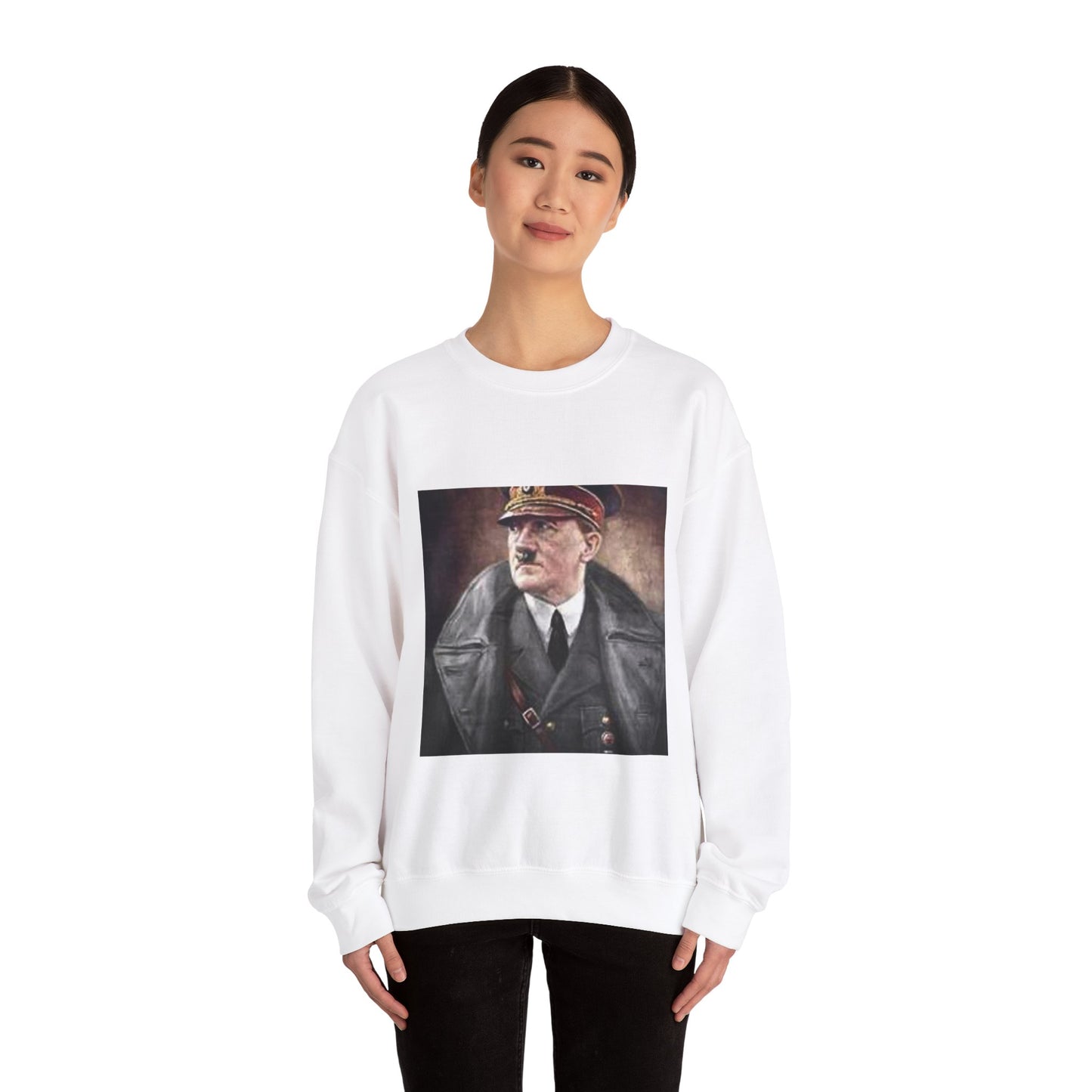 Gitler-vizvolitel - Art Deco public domain image White Heavy Blend Adult Crew Neck SweatShirt