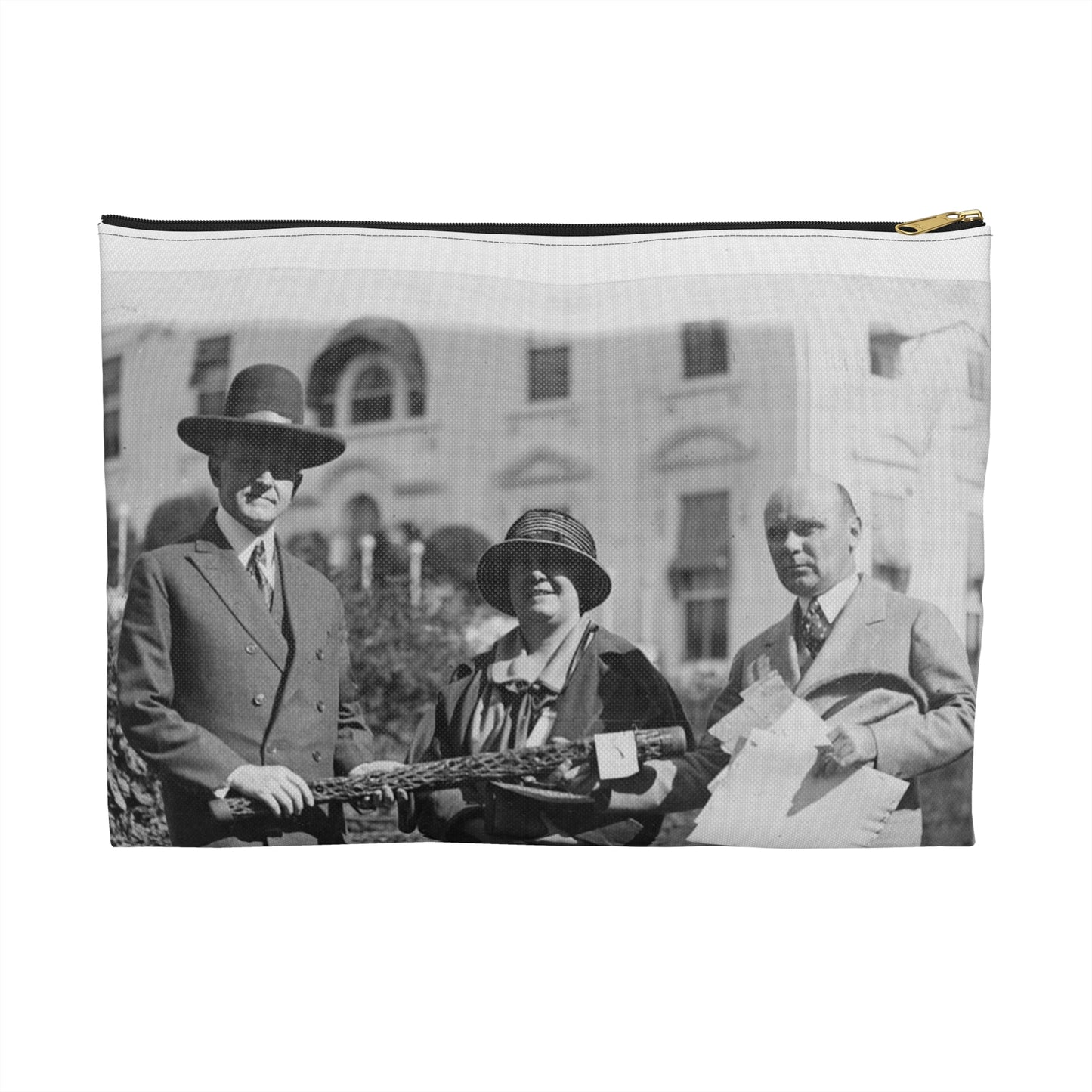 Mr. Coolidge becomes an honorary member of the Smoki [i.e., Hopi] tribe of Arizona--Miss Grace M. Sparks, Secty. of the Chamber of Commerce of Prescott, Ariz. and H.M. Watkins, Secty. of the Chamber of Phoenix Large Organizer Pouch with Black Zipper