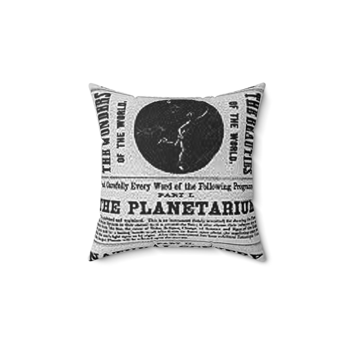 5th annual tour, B.A. Bamber's great dime show Decorative Accent Square Pillow