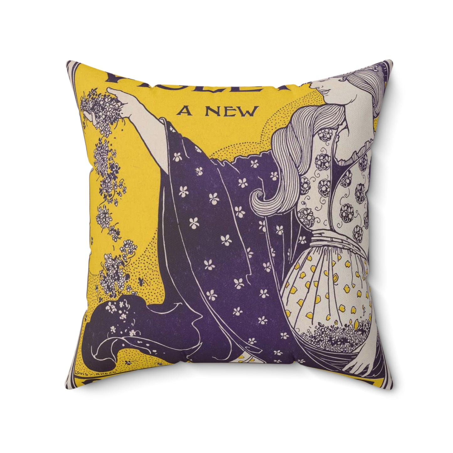 Louis Rhead - Try vio-violet a new Lundborg perfume Decorative Accent Square Pillow