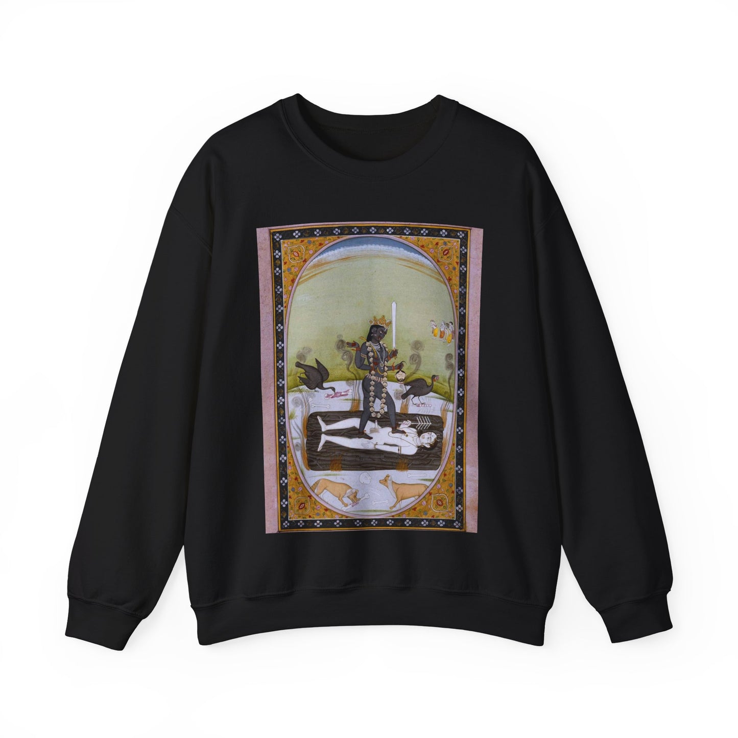 Kali 1800-1825 Kangra. The Walters Art Museum. Black Heavy Blend Adult Crew Neck SweatShirt