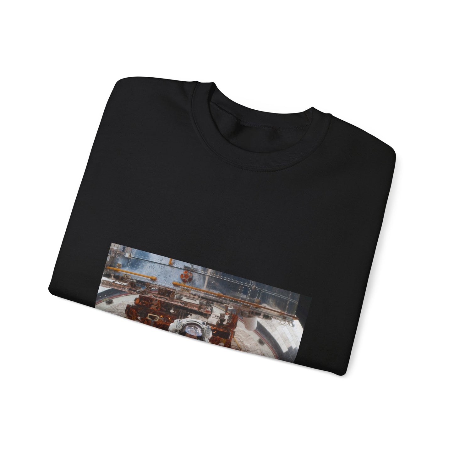 S125E009881 - STS-125 - STS-125 MS5 Feustel during EVA5 Black Heavy Blend Adult Crew Neck SweatShirt