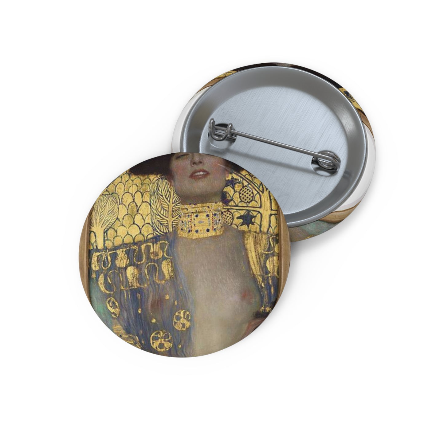 Gustav Klimt - Judith - 4737 - Österreichische Galerie Belvedere Pin Buttons with Crisp Design