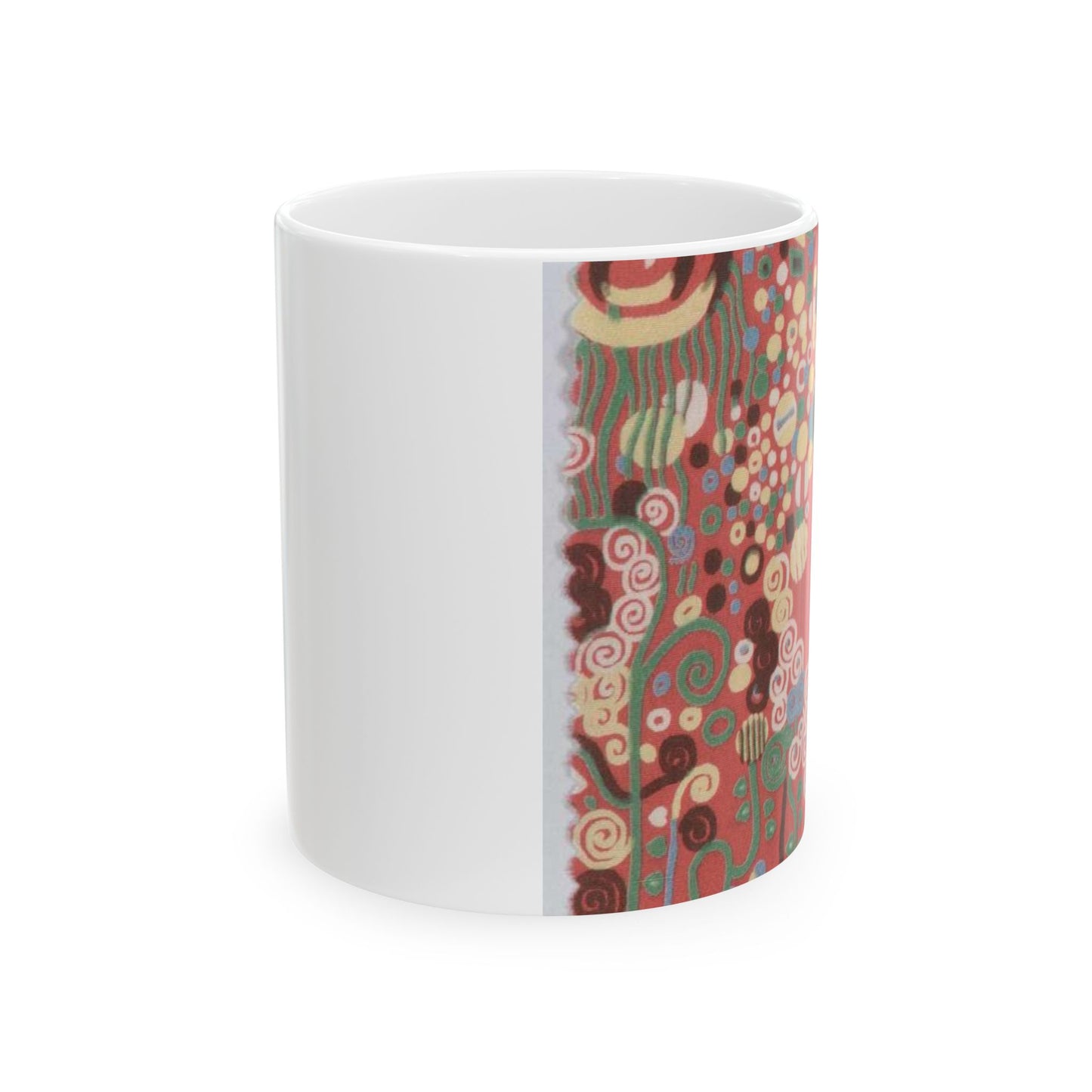 Textile sample - Public domain dedication museum photo Beautiful Novelty Ceramic Coffee Mug 11oz