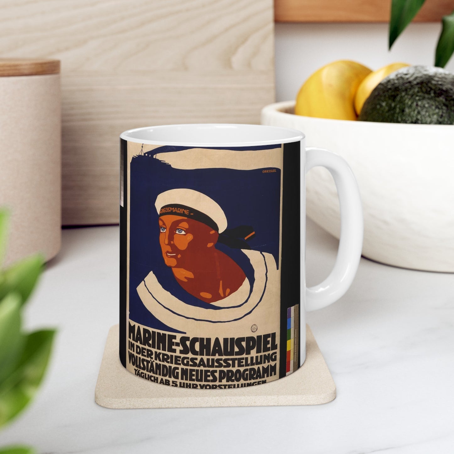 Marine-schauspiel in der Kriegsausstellung ... / Griessler. Beautiful Novelty Ceramic Coffee Mug 11oz