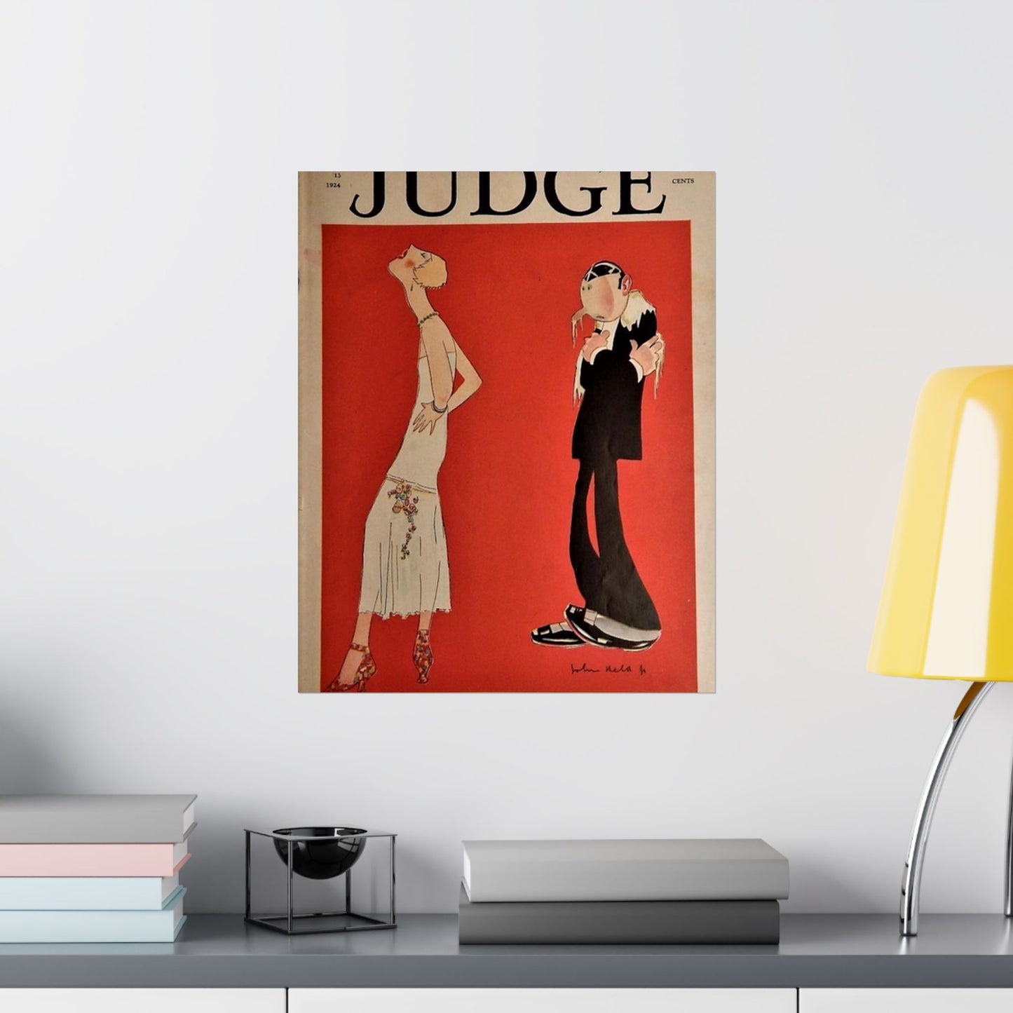 JudgeMagazine13Sep1924 - Art Deco public domain image High Quality Matte Wall Art Poster for Home, Office, Classroom