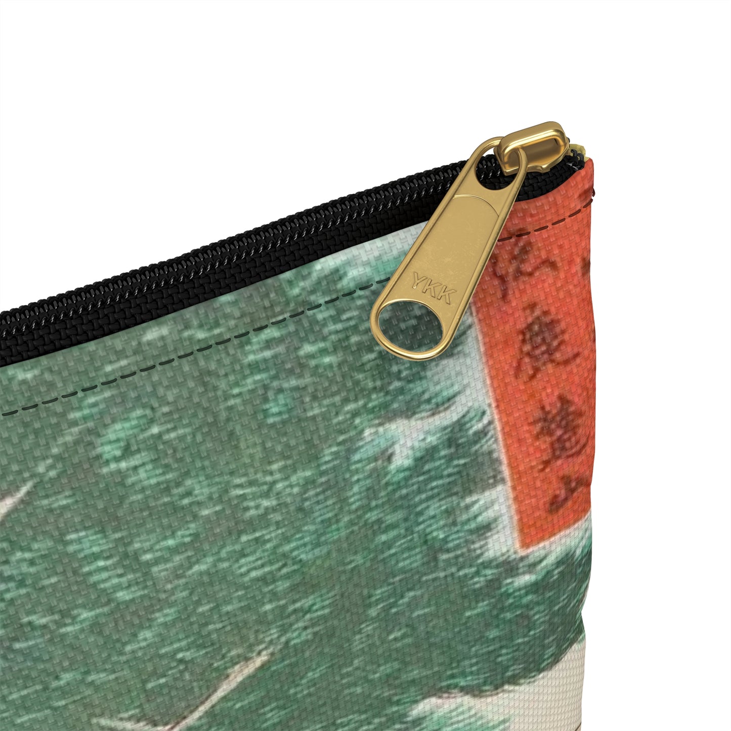 Mt. Rokuso in Kazusa Province LACMA M.2007.152.25 Large Organizer Pouch with Black Zipper