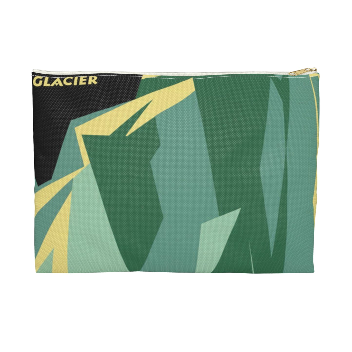 Alaska. Vintage Travel Poster., Art Deco Poster Large Organizer Pouch with Black Zipper