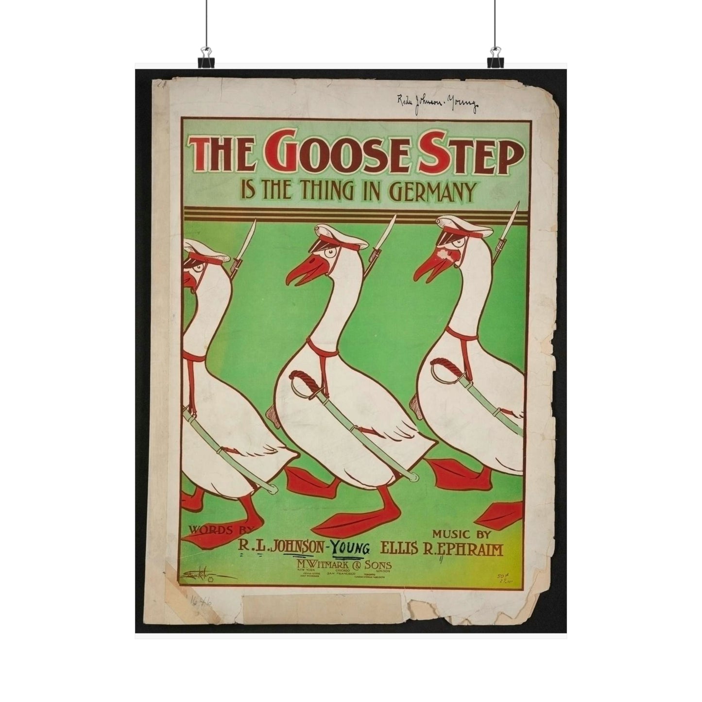 The goose step is the thing in Germany High Quality Matte Wall Art Poster for Home, Office, Classroom