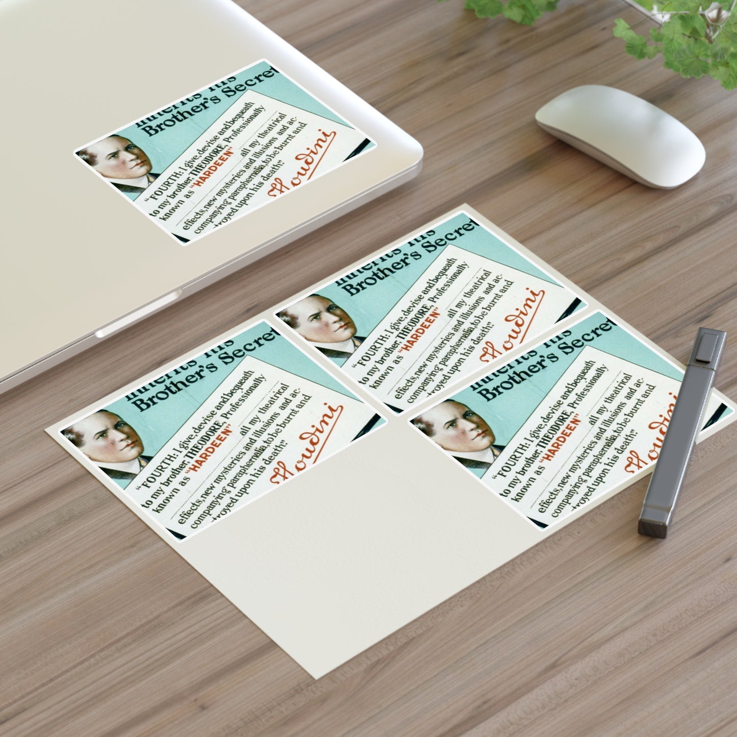 Hardeen inherits his brother's secrets Houdini's will makes possible the continuance of Houdini's master mysteries. Laminated UV Protective Vinyl Stickers