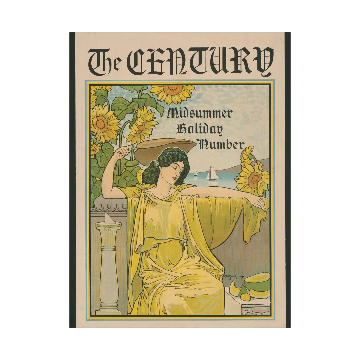 Louis Rhead - The Century, midsummer holiday number High Quality Matte Wall Art Poster for Home, Office, Classroom