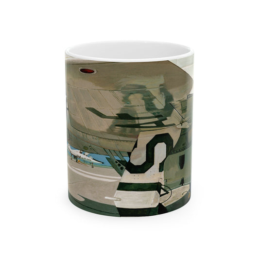 Artwork: "T-38 Flight Line, Vance AFB". Artist: David Zlotky Beautiful Novelty Ceramic Coffee Mug 11oz