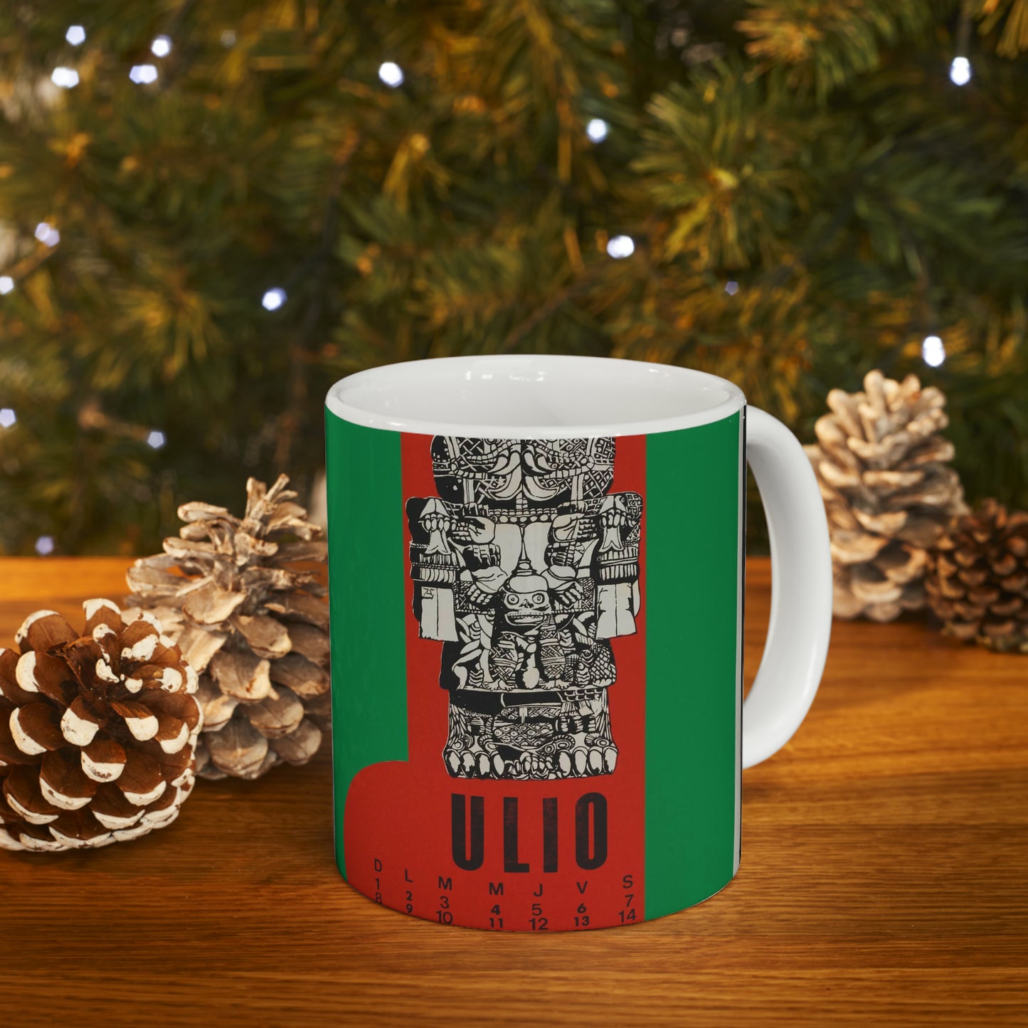 "Coatlicue" - Print, Library of Congress collection Beautiful Novelty Ceramic Coffee Mug 11oz